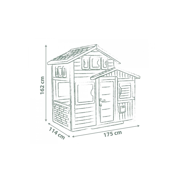 Игровой домик Smoby Life Друзья Эво с почтовым ящиком (7600810208) - изображение 4