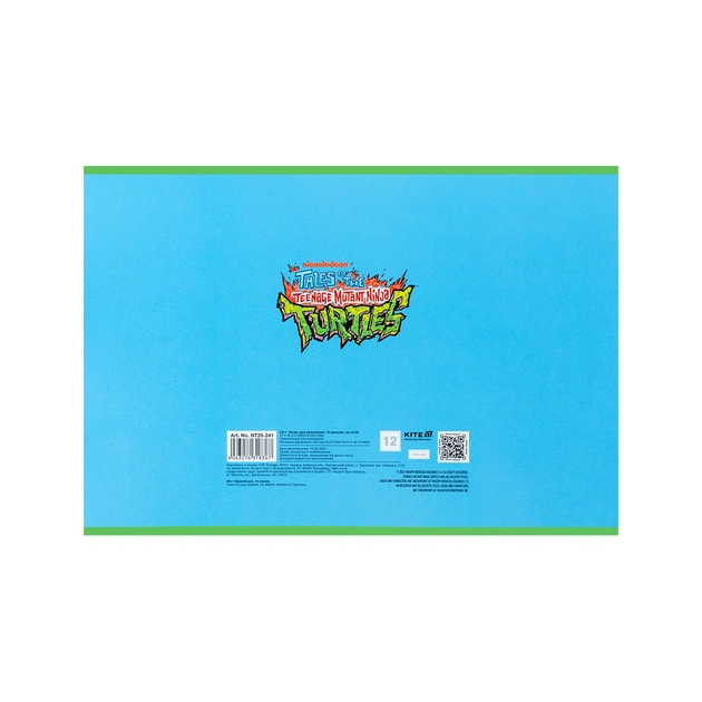 Альбом для малювання Kite Ninja Turtles, 12 аркушів (NT25-241) - picture 6
