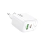 Зарядное устройство BOROFONE BAS44A 1xUSB-C PD20W + 1xUSB QC3.0 white (6941991113840) - уменьшенное изображение 4