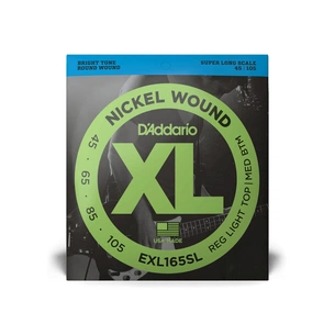 Струни для гітари D'Addario XL Nickel Wound Bass Reg Light Top / Med Bottom (45-105) (EXL165SL) зображення 1