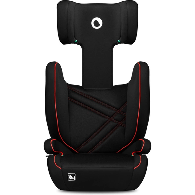 Автокрісло Lionelo Hugo I-Size Sporty Black чорне з червоним (LO-HUGO I-SIZE SPORTY BLACK) - зображення 3