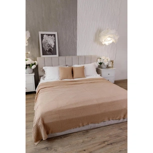 Плед Прованс COTTON бежевий 120 х 200 см (039527) зображення 1