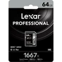 Карта пам'яті Lexar 64GB SDHC class 10 UHS-II 1667x (LSD64GCB1667) - зменшене зображення 3
