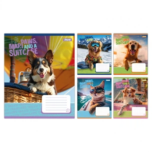 Зошит 1 вересня Travelers А5 36 аркушів лінія (768145) зображення 1