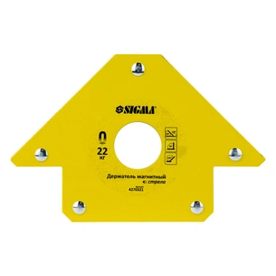 Магніт для зварювання Sigma стріла 22кг 90x90 мм (45,90,135°) (4270321) изображение 1