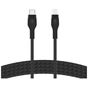Дата кабель USB-C to Lightning 1.0m braided silicone black Belkin (CAA011BT1MBK) - уменьшенное изображение 1