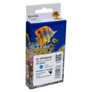 Картридж Barva Canon PFI-300C 4194C001 735с cyan (IC-PFI300C) зображення 1