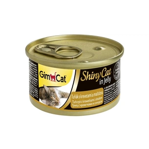 Консерви для котів GimCat Shiny Cat З тунцем креветками та мальтом в желе 70 г (4002064413372) зображення 1