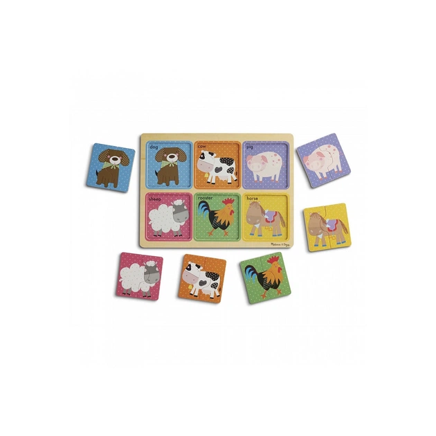 Пазл Melissa&Doug дерев'яні у футлярі "Друзі ферми" (MD31363) - зображення 1