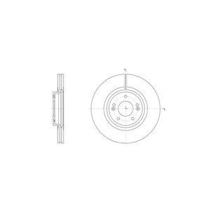 Гальмівний диск REMSA 61514.10 зображення 1