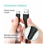 Дата кабель USB 2.0 AM to USB-C 2.0m 3A textured PVC black ColorWay (CW-CBUC095-BK) - зменшене зображення 9