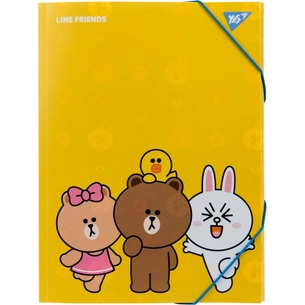Папка на резинках Yes A4 Line Friends (492098) зображення 1