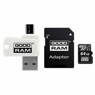 Карта пам'яті Goodram 64GB microSDXC class 10 UHS-I (M1A4-0640R12) зображення 1