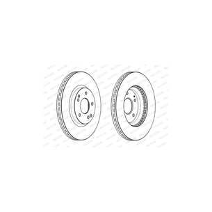Гальмівний диск FERODO DDF2091C зображення 1