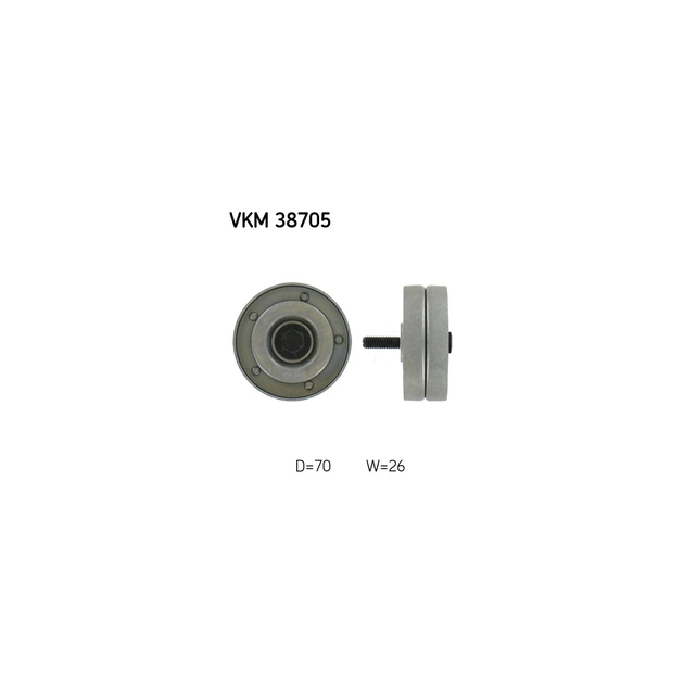 Ролик натягувача ременя SKF VKM 38705 - зображення 1
