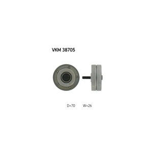 Ролик натягувача ременя SKF VKM 38705 зображення 1