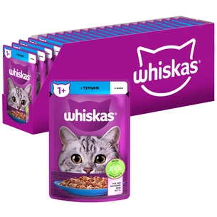 Вологий корм для кішок Whiskas Тунець в желе 85 г (5900951302381) зображення 1