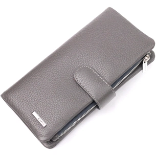 Портмоне Karya З натуральної шкіри Сіре (20999) изображение 1