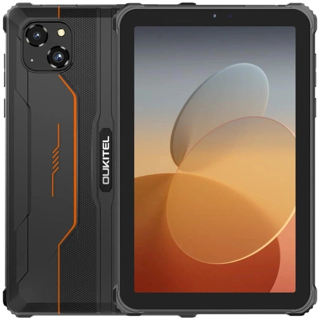 Планшет OUKITEL RT3 pro 8" 4/128GB NFC LTE Black-Orange (6931940767187) - зображення 1