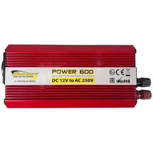 Автомобільний інвертор Bottari DC 12V - AC 230V 600W "POWER-600" (30200-IS) зображення 1