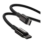 Дата кабель USB-C to USB-C 2.0m 100W black Baseus (CATWJ-A01) - зменшене зображення 3
