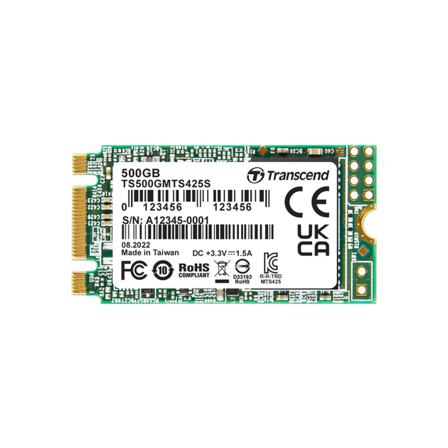 Накопитель SSD M.2 2242 500GB Transcend (TS500GMTS425S) - изображение 1