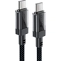 Дата кабель USB-C to USB-C 1.2m 60W stainless steel C12-03 Black Acefast (6974316283317) - зменшене зображення 2