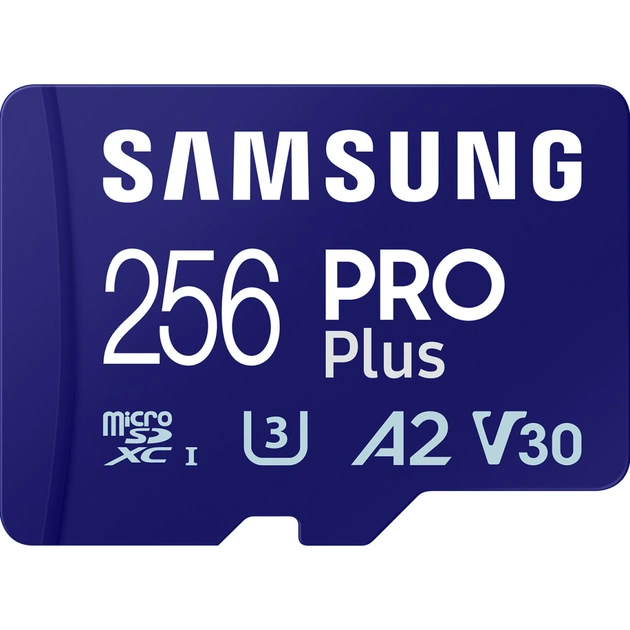 Карта пам'яті Samsung 256GB microSDXC class 10 UHS-I U3 V30 Pro Plus (MB-MD256SB/WW) - picture 1
