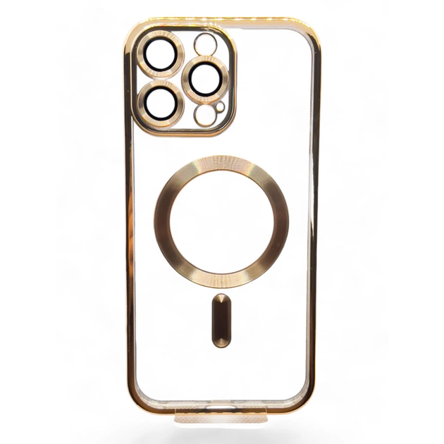 Чохол до мобільного телефона BeCover TPU Chrome Case (MagSafe) для Apple iPhone 16 Pro Gold (712081) - изображение 1