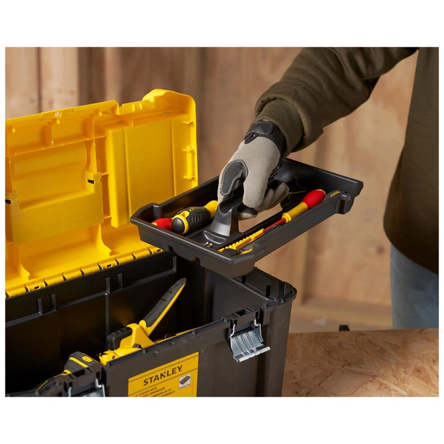 Ящик для інструментів Stanley ESSENTIAL, 482 х 254 х 250 мм (19"), пластиковий (STST75787-1) - зображення 6