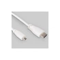 Додаткове обладнання для Мікро ПК Raspberry Pi Кабель microHDMI-HDMI для Raspberry Pi 1м офіційний білий (SC0358) - preview 1