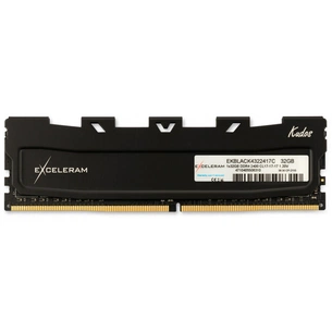 Модуль пам'яті для комп'ютера DDR4 32GB 2400 MHz Black Kudos eXceleram (EKBLACK4322417C) зображення 1