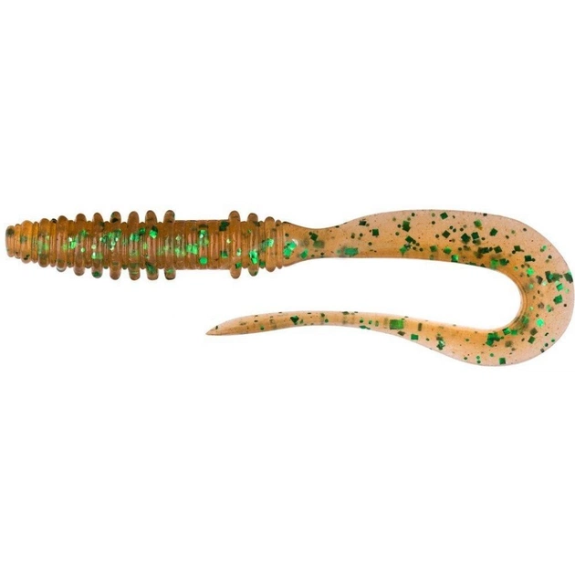 Силикон рыболовный Keitech Mad Wag Mini 3.5" (10 шт/упак) ц:ea#02 peach green flk. (1551.07.64) - изображение 1