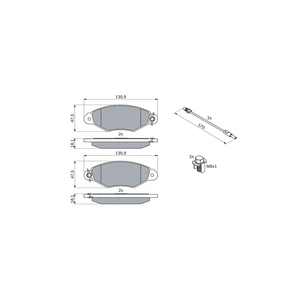 Гальмівні колодки Bosch 0 986 424 455 зображення 1
