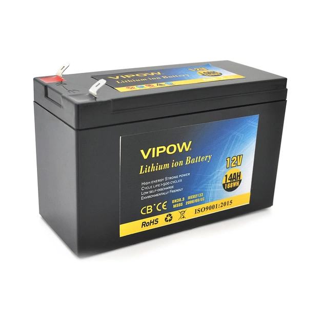 Батарея к ИБП Vipow 12V - 14Ah Li-ion (VP-12140LI) - изображение 1