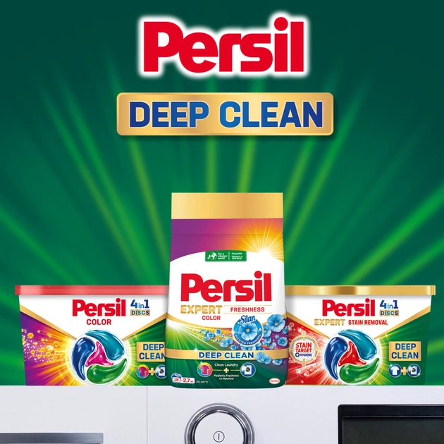 Стиральный порошок Persil Expert Deep Clean Автомат Color Свежесть от Silan 1.2 кг (9000101804652) - изображение 6