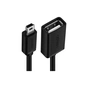 Перехідник OTG USB 2.0 AF to Mini 5P 0.1m US249 black Ugreen (10383) - зменшене зображення 2