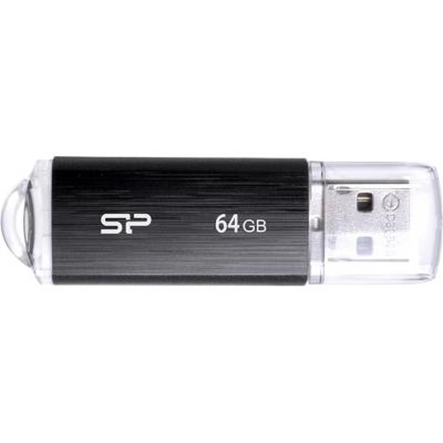 USB флеш накопичувач Silicon Power 64GB Ultima U02 Black USB 2.0 (SP064GBUF2U02V1K) - изображение 1