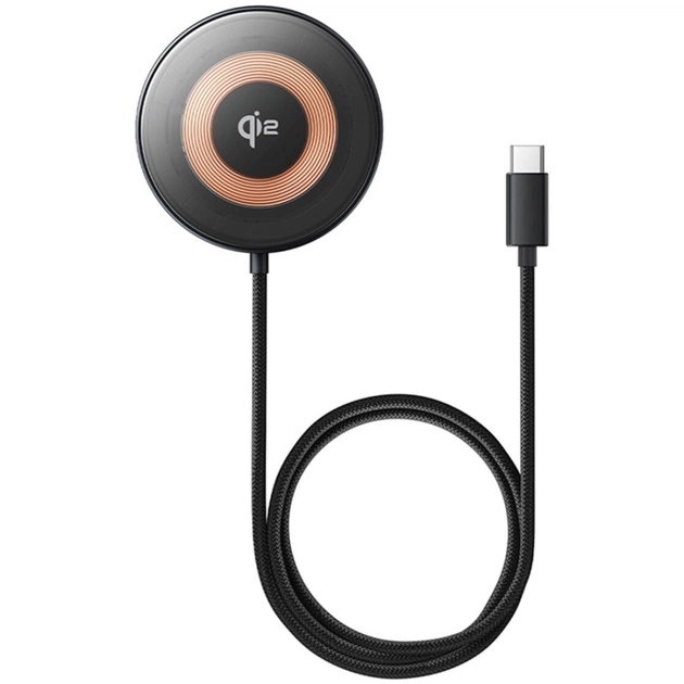 Зарядное устройство Baseus Simple Mini4 Magnetic Wireless Charging Stand Qi2 15W Cosmic Black (P10273300121-01) - изображение 1