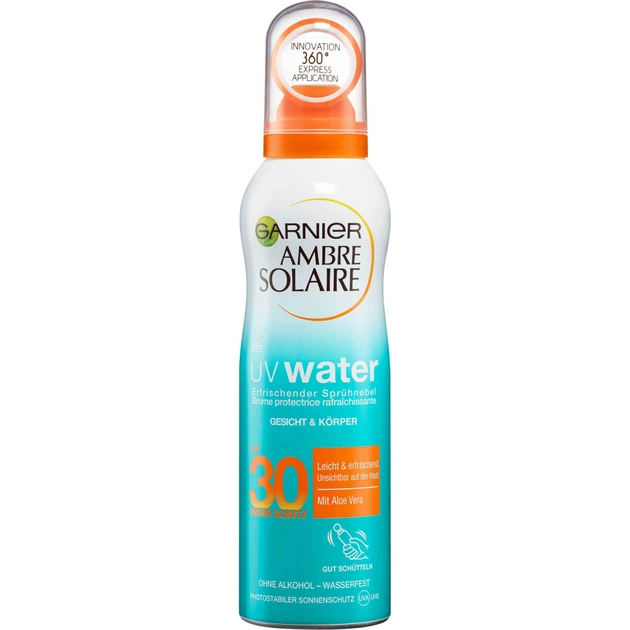 Засіб від засмаги Garnier Ambre Solaire SPF 30 Сонцезахисний освіжаючий спрей 200 мл (3600542198509) - изображение 1