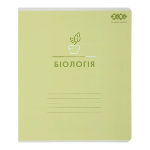 Зошит ZiBi предметний PASTEL 48 аркушів клітинка, біологія (ZB.1701-15) зображення 1