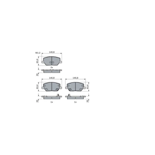 Гальмівні колодки Bosch 0 986 494 941 зображення 1