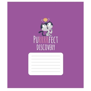Зошит Школярик Purrrfect cats 18 аркушів клітинка (018-3562K) зображення 1