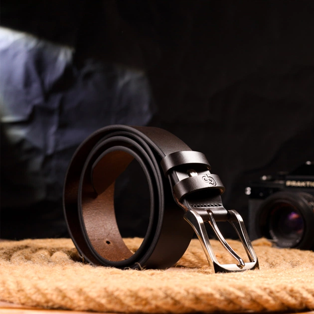 Ремінь Grande Pelle Брючний з натуральної шкіри Коричневий (21449) - зображення 8