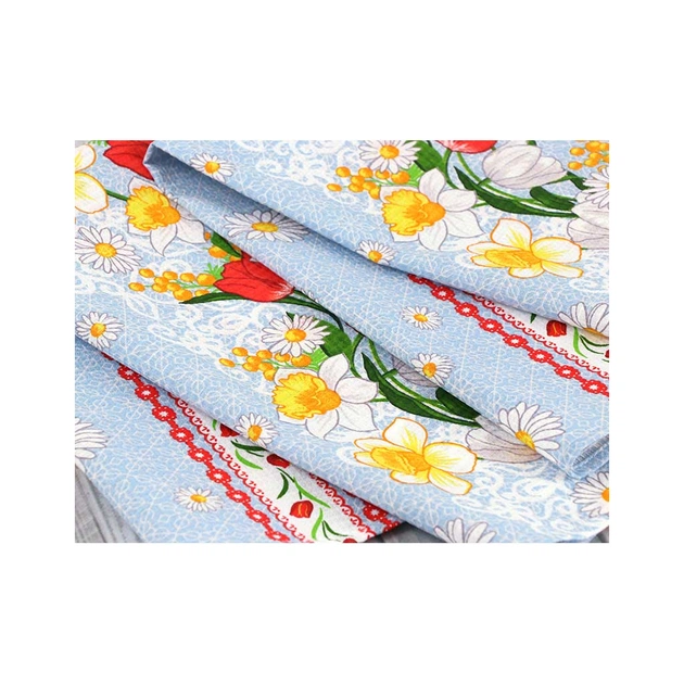 Рушник Руно вафельний набивний Весняні квіти -2, 45х80 см (202.15_Весняні квіти_2) - picture 5