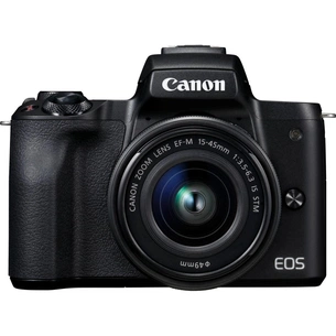 Цифровий фотоапарат Canon EOS M50 15-45 IS STM + 55-200 IS STM kit black (2680C054) зображення 1