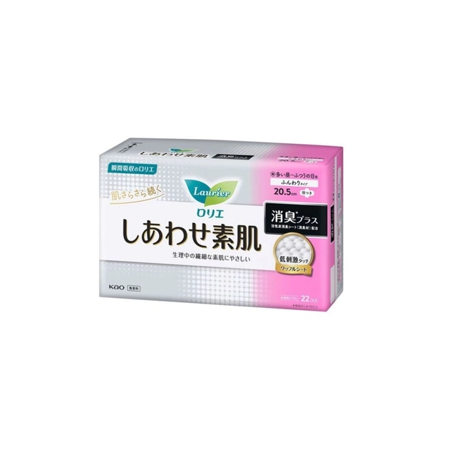 Гигиенические прокладки Kao Laurier Happy Skin Deodorant 22 шт (4901301405029) - изображение 1