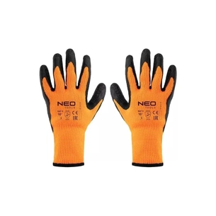 Захисні рукавиці Neo Tools латексне покриття, поліестер, р.10, помаранчево чорні (97-612-10) изображение 1