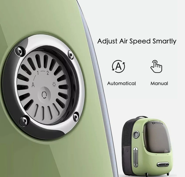 Рюкзак-переноска Petkit Breezy 2 Smart Cat Carrier Green (P7704) - зображення 8