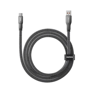 Дата кабель USB 2.0 AM to USB-C 1.2m 66W zinc alloy braided Remax (6954851262398) зображення 1